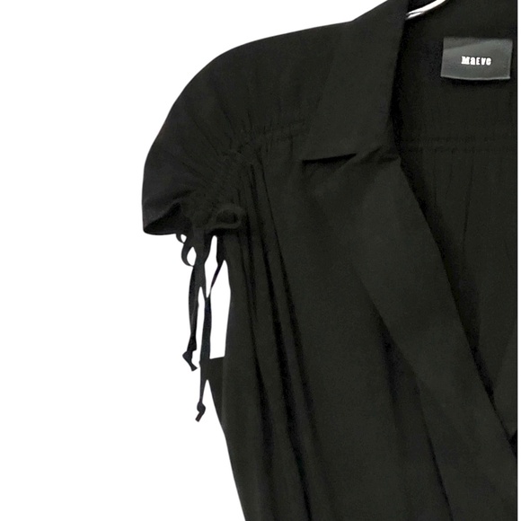 Maeve Black Carlotta Ruched Shirt Dress Size XS - Picture 4 of 11